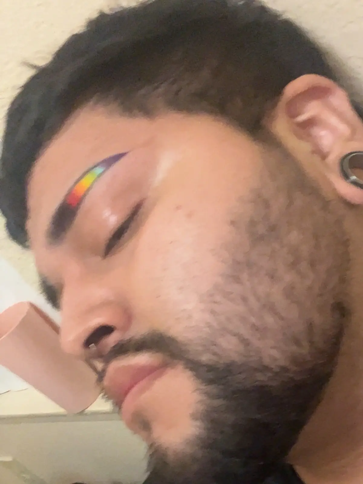 🌈  #fyp #rainbow #eyebrows #eyebrowtutorial 