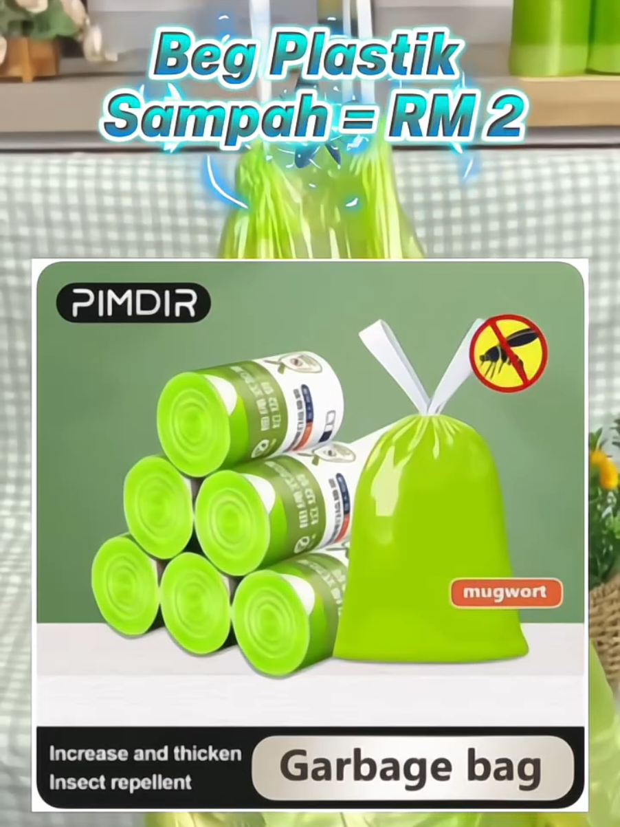 plastik sampah 1 gulung besar ni ada 100 pieces tau! memang tak habis habis la cerita dia, yang  bestnya lagi dia dah ada tali jadi senang dan praktikal nak buang sampah. Harganya murah je 100 helai tak sampai 2 ringgit! Cepat cepat Semak beg kuning saya sebelum stok habis! #plastiksampah  #rubbishbag  #plastiksampahroll  #plastiksampahbertali 