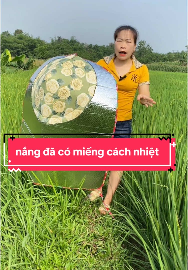 miếng cách nhiệt có thể che nắng, che mưa đều ok nha#xuhuong #Đannhanong #Đan #online #miengcachnhiet #miengcachnhietchenang #noncachnhiet 