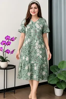 Nyaman dipakai seharian! Daster wanita dengan bahan rayon premium yang adem, lembut, dan menyerap keringat. Model longgar, cocok untuk di rumah ataupun santai. Tersedia dalam berbagai motif cantik dan ukuran all size (muat sampai XL). Detail Produk: Bahan: Rayon Ukuran: All size (Lingkar dada ±110 cm, Panjang ±110 cm) Motif random/tergantung stok Cocok untuk ibu menyusui (busui friendly, kancing depan) #DasterWanita #DasterCantik #DasterRayon #BajuRumahan #OOTDdirumah #DasterAdem #BusuiFriendly #DasterMurah #DasterKekinian #DasterMotif