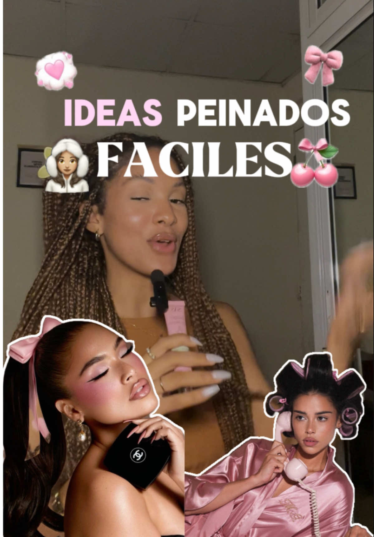 ideas de peinados fáciles y bonitos ✨ #tutorial #tips #cabello #peinadosfaciles #belleza #girls #hairstyle #thatgirl #feminidad 