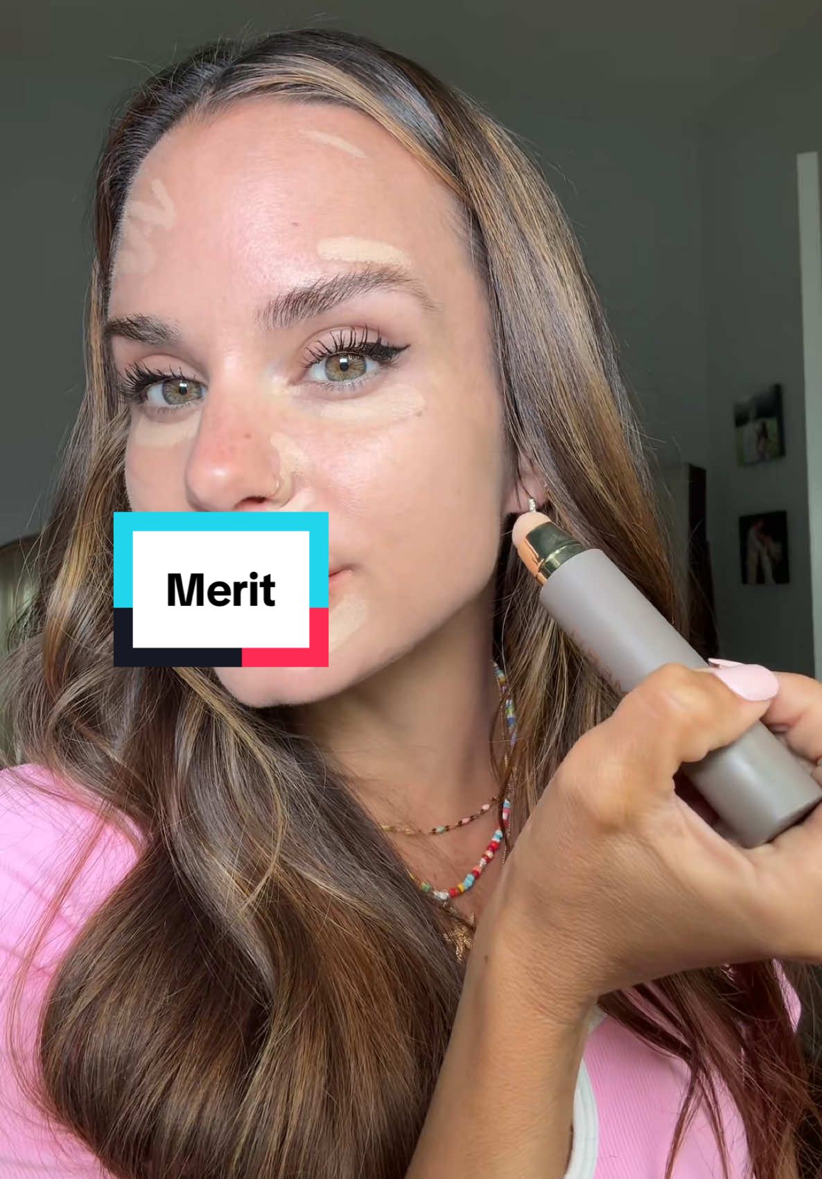 Concealer & Foundation all in one! ✨ @MERIT Beauty #merit #meritbeauty #summermakeup #tiktokshopmothersday #summermusthaves #tiktokshopcreatorpicks 