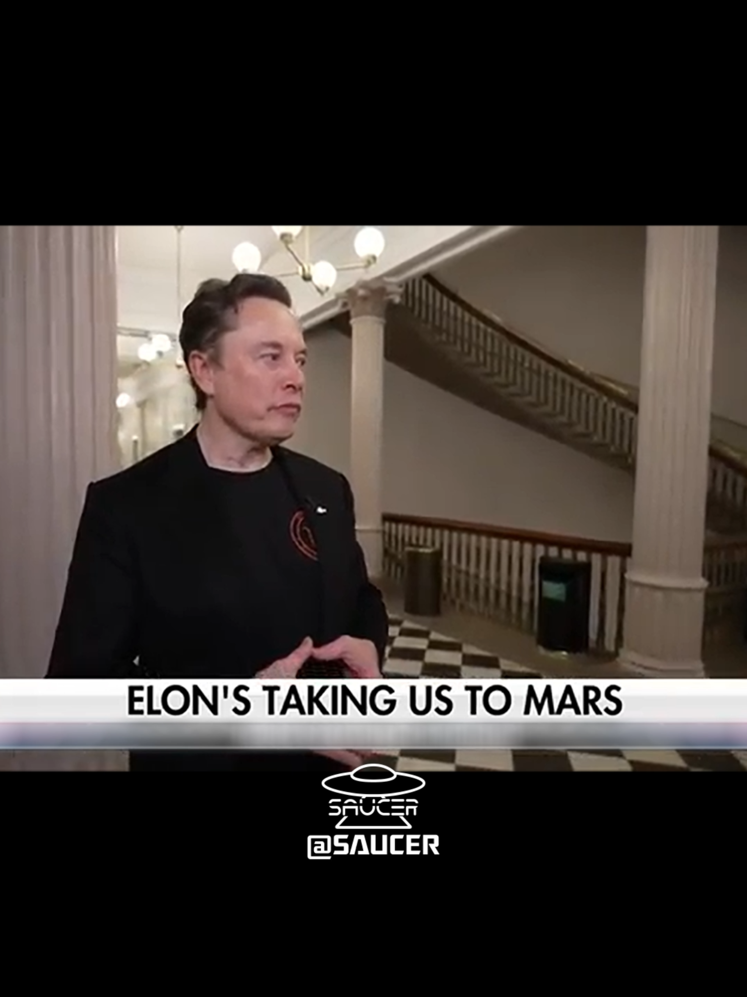 Elon Musk discusses why we're going to Mars. 👽 . . . #ElonMusk #Elon #Musk #Mars #PlanetMars #Earth #PlanetEarth #Saucer #SaucerCo #TheSaucerCompany