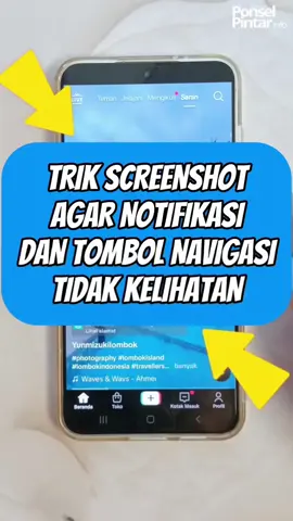 Trik Screenshot Agar Notifikasi Bar Dan Tombol Navigasi Tidak Kelihatan #tipsdantrik #tutorial #android #trikandroid #tipsandtricks