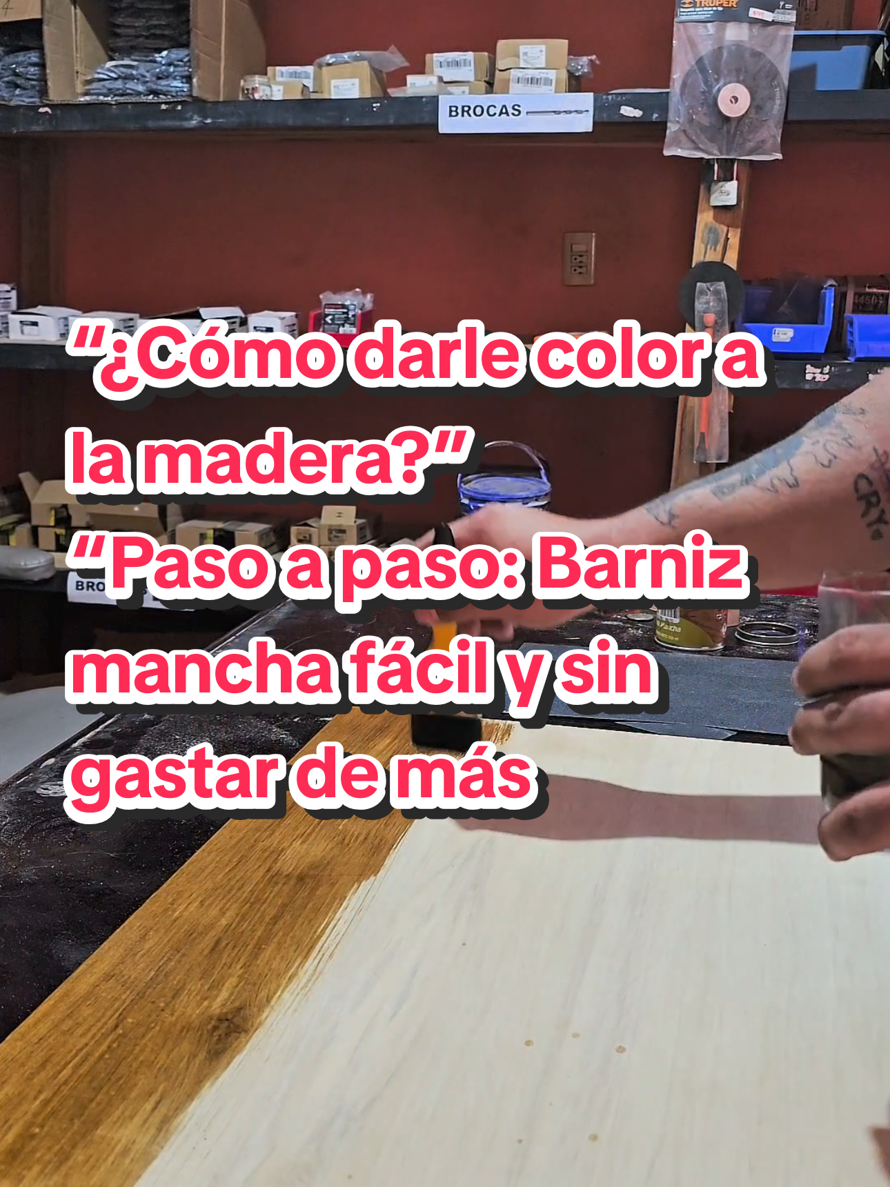 Aplica barniz y transforma tu madera fácil y rápido #manosalaobra #madera #pino #carpinteria #hazlotumismo #yucatan 