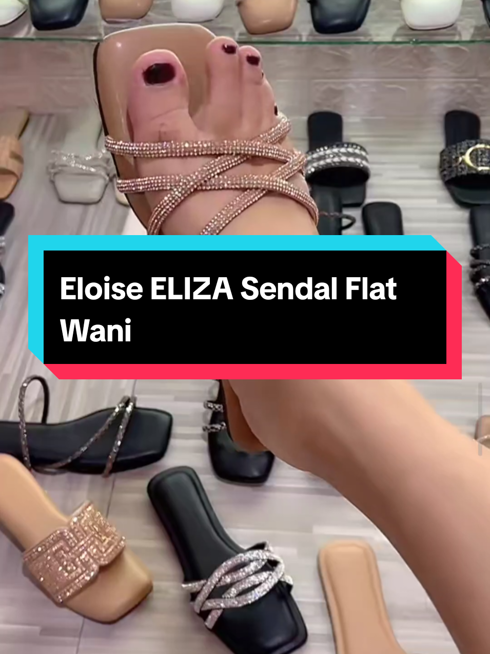 Eloise ELIZA Sendal Flat Wanit#sandal #wanita #kekinianbanget #viralkan #fypシ゚ 