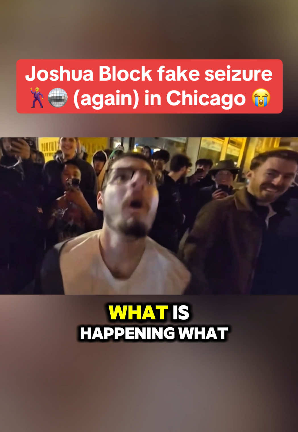 Joshua block Chicago fakes seizure 🕺🪩(again)… #joshuablock #worldoftshirts #worldoftshirtslive #joshblock #huluchippendalesdance 