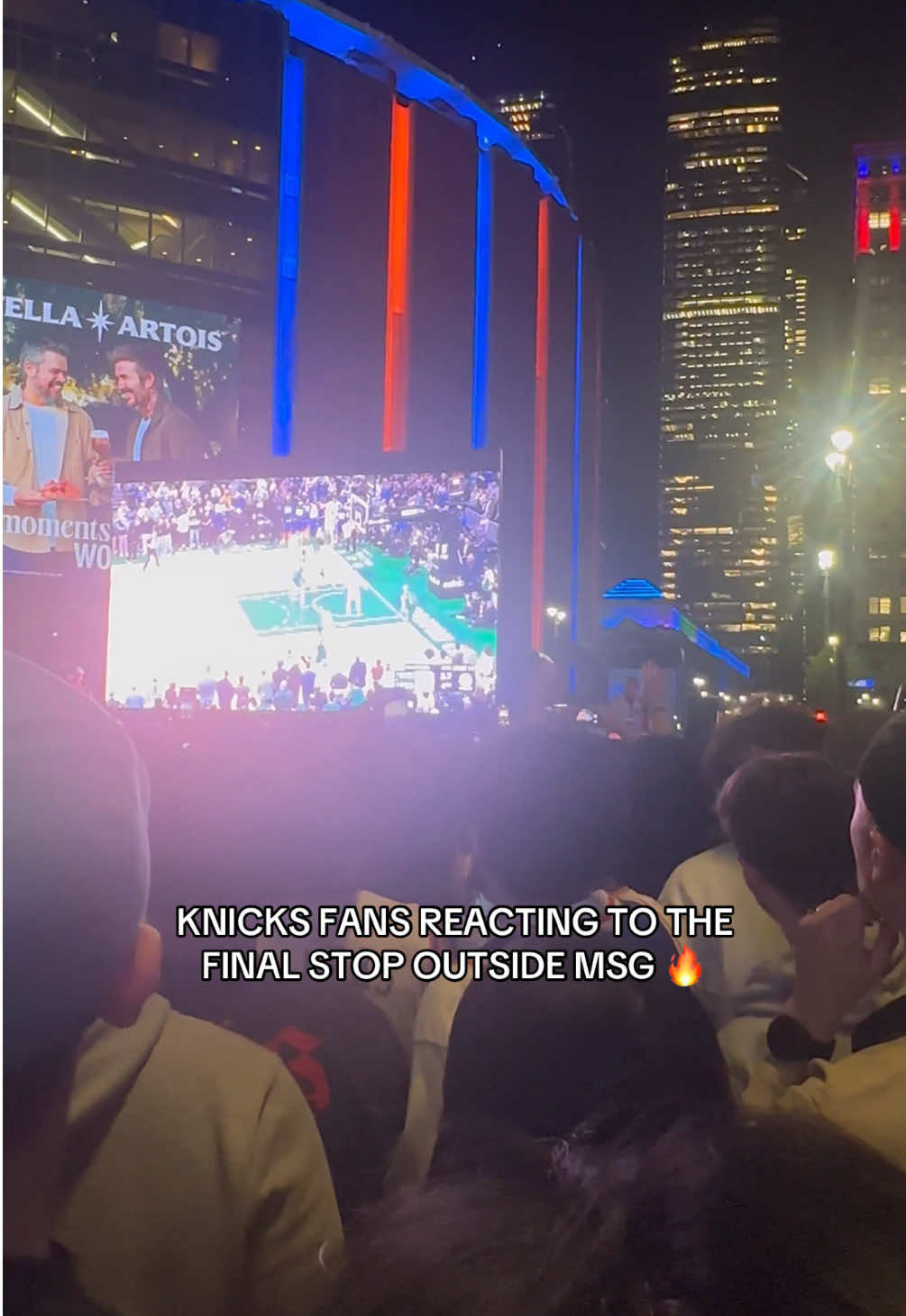 NYC IS LIT 🎉 (vohit4rohit/x) #nyc #knicks #basketball #nbabasketball #nyknicks #nbaplayoffs #fyp 