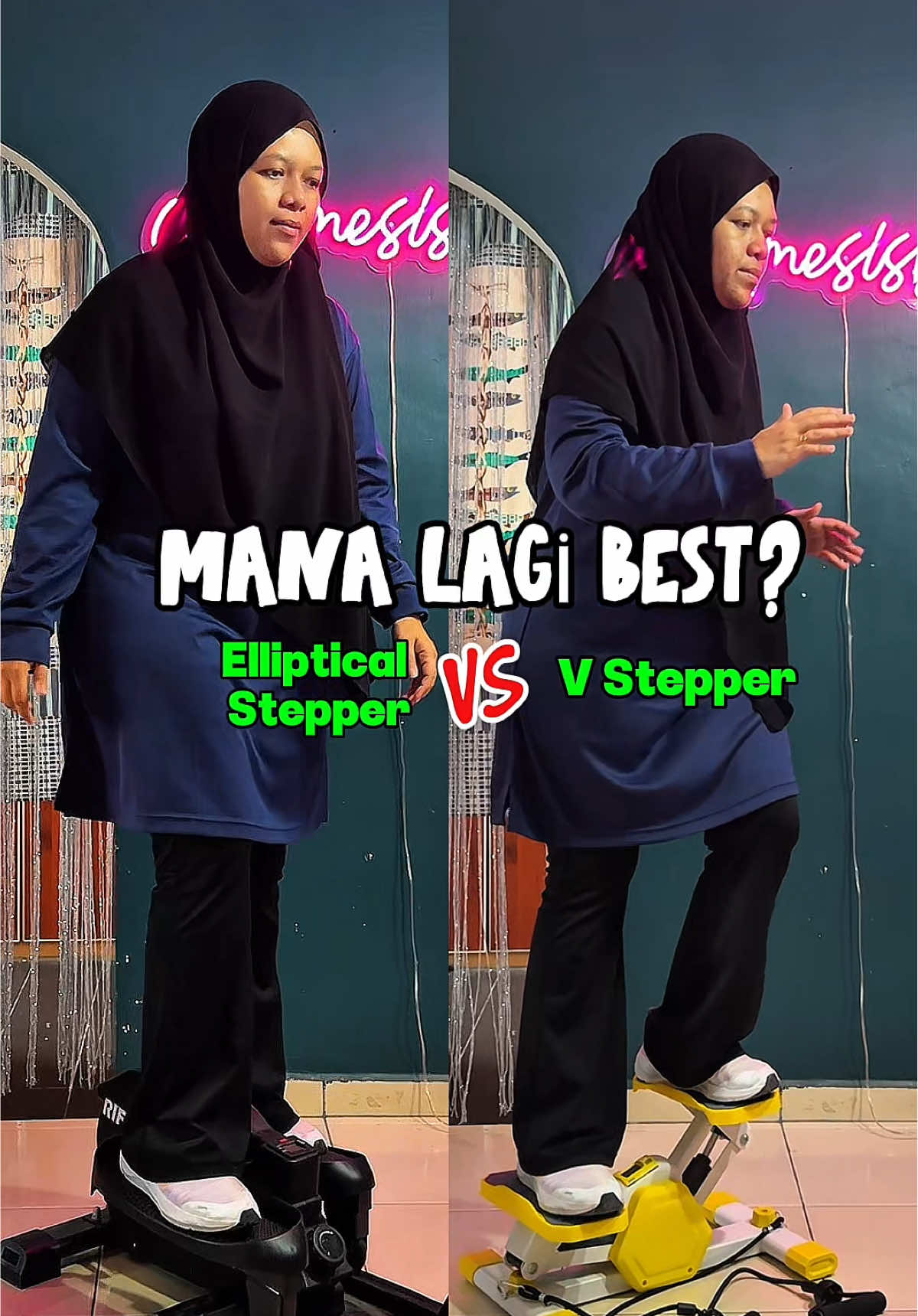 Replying to @MrsNobody🖤 Jika ada masalah lutut, boleh cuba Elliptical stepper!  #Fitness #stepper #stepperworkout #ellipticalstepper #vstepper 