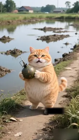 Mèo bắt Tôm càng xanh #cat #meow #catfighting #catcute #meo #catai #ai