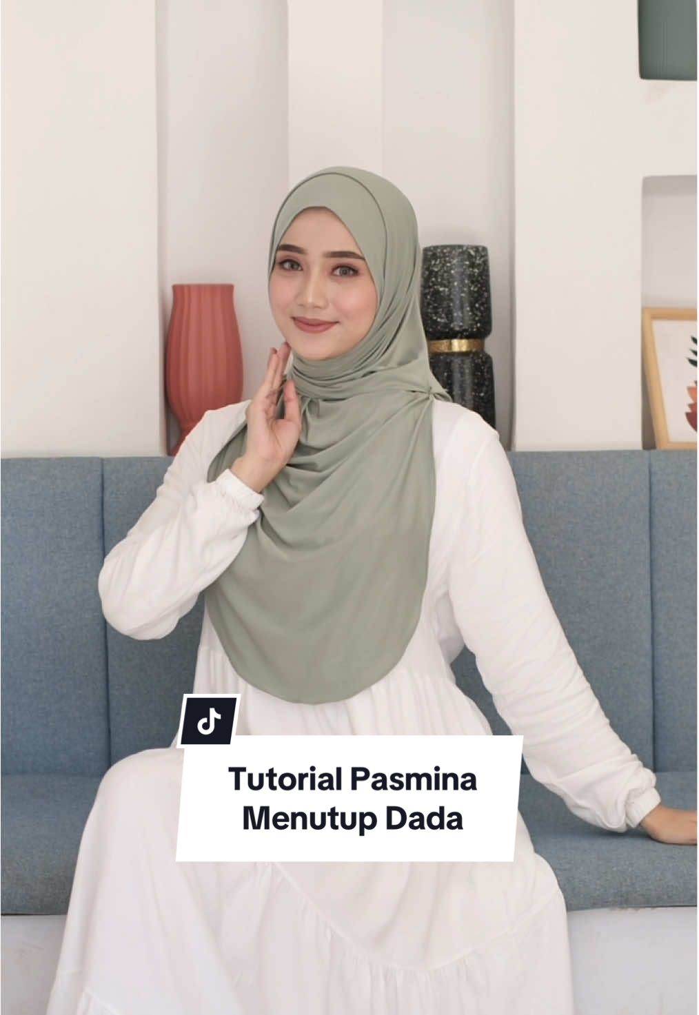 Step-by-step tutorial hijab menutup dada buat sehari-hari. Jangan lupa save! 😉 #hijabdaily #hijabstyle #tutorial 