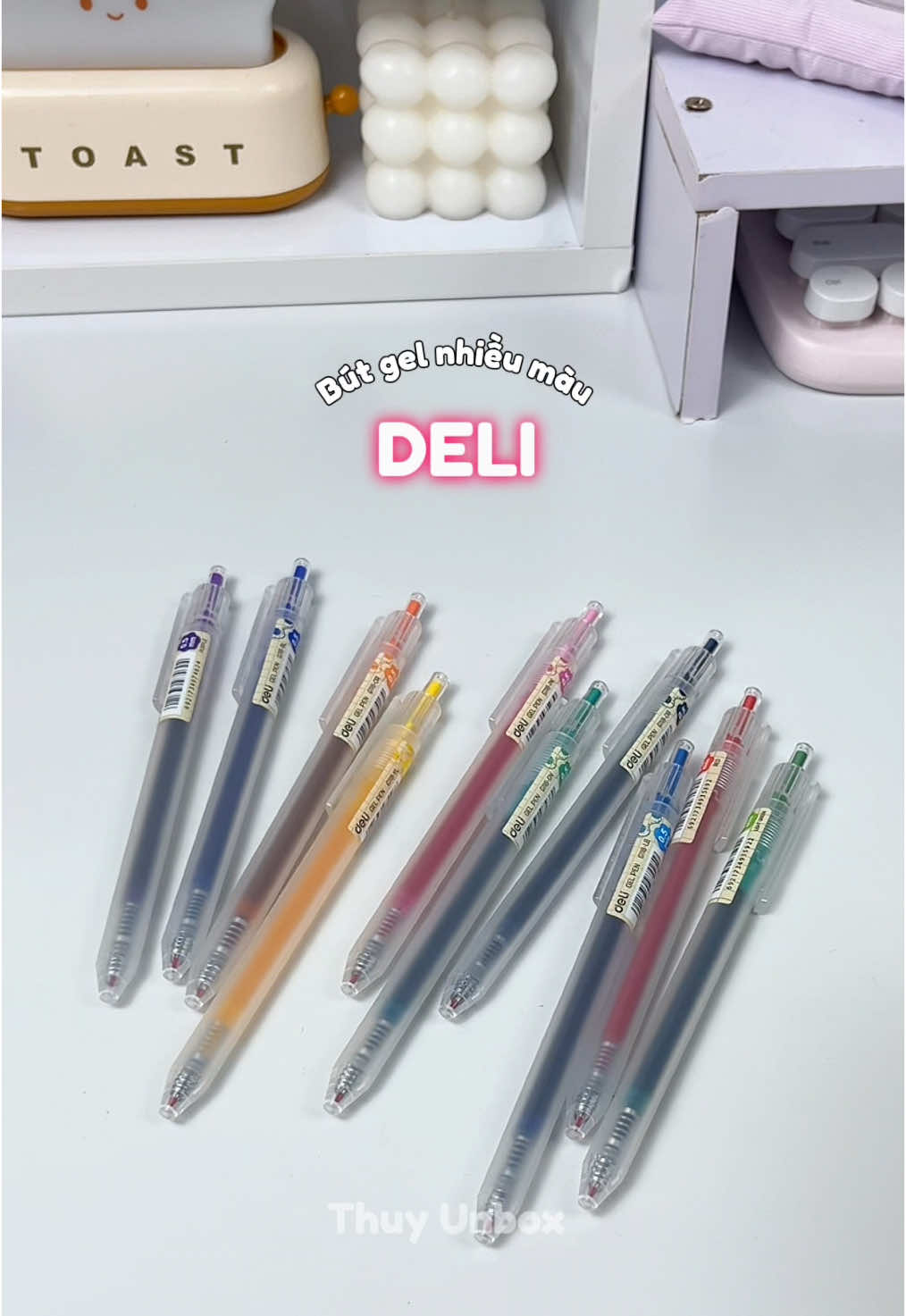 Bút gel nhiều màu Deli #deli #butgel #butgelnhieumau #butgeldeli 
