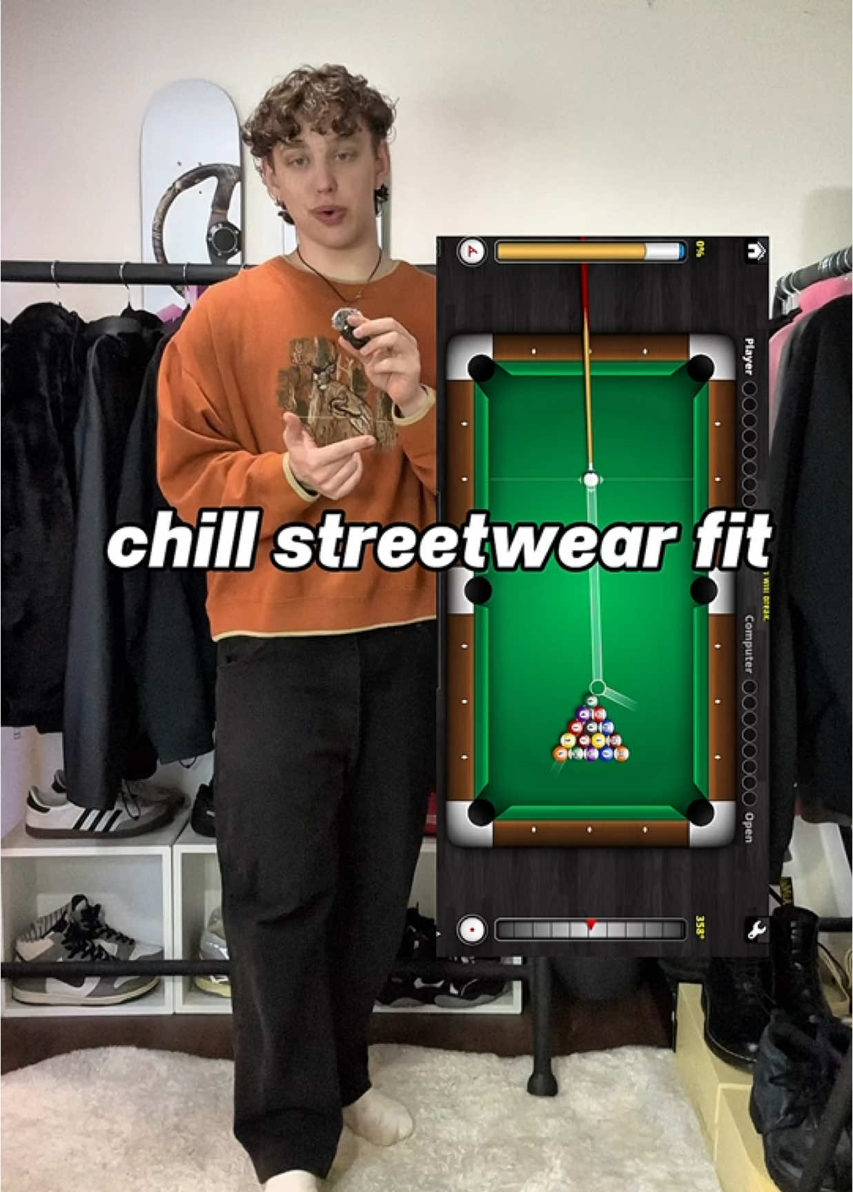 Little games night outfit #streetwear #fashion #fashiontiktok #fitcheck #8ballpool #8ball #OOTD 