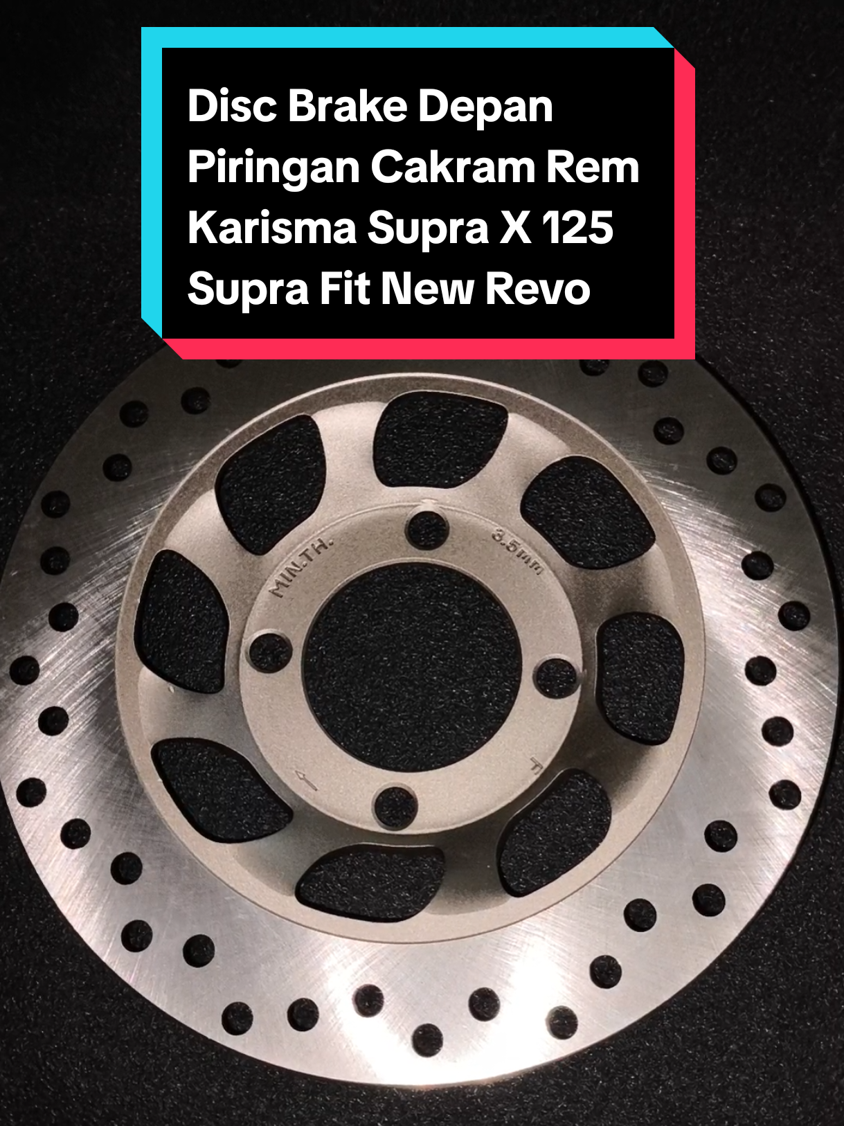 Piringan Cakram rem Depan Disc Brake Honda Ori karisma Supra X 125 Supra Fit New Revo KPH 🤩