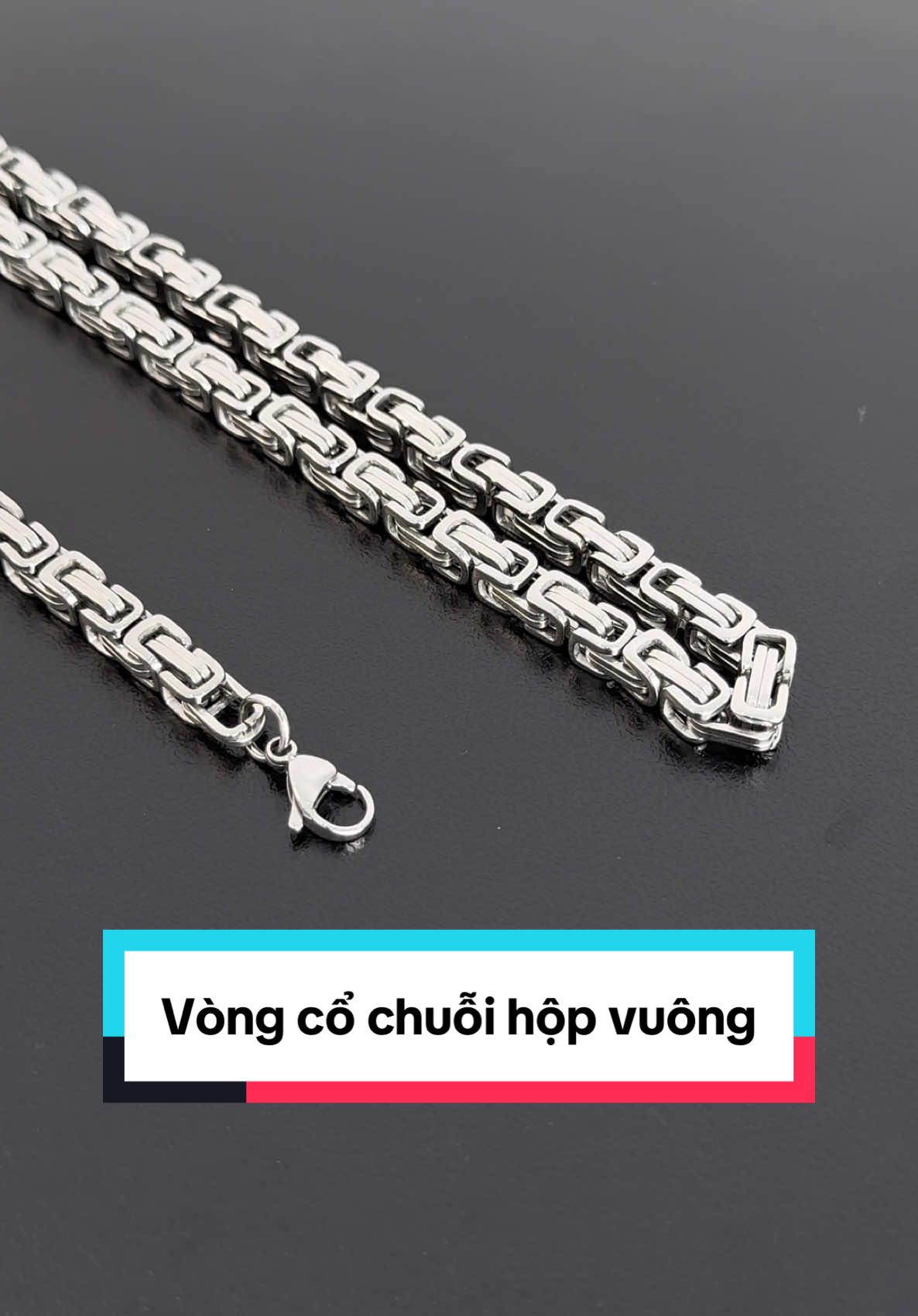 Dây chuyền Vòng cổ chuỗi hộp vuông, cá tính khác biệt 👆 #daychuyen #vongco #thoitrang #outfit #ogici #ogicistore 