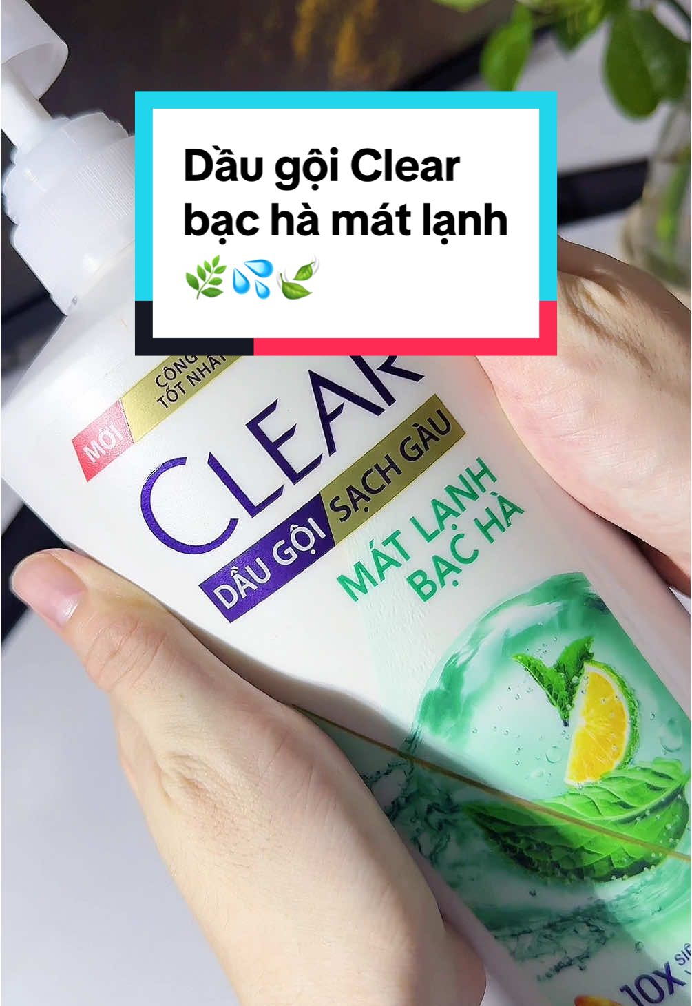 🌿💦 Dầu gội Clear bạc hà mát lạnh chân ái của tui luôn á!! không em nào trị gàu và mát lạnh như em này!! nắng nóng thêm gàu về dùng ẻm là siêu thích #review #unboxing #mintsunbox #mints2520 #clear #daugoi #daugoiclear #daugoigaunam #daugoitrigau 