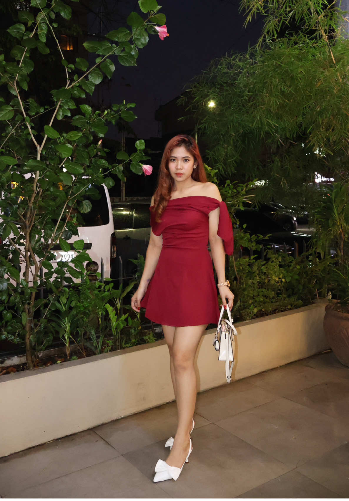 Wearing this beautiful and elegant dress on my birthday 🍷🥀 #dress #reddress #elegantdress #birthdaydress #birthdayoutfit #OOTD 
