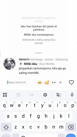 bagiamana kamu bisa memiliki aku semampumu, sedangkan kita saja tidak saling memiliki ☹️☹️#4u #fyp #foryou #fypシ゚ #trend #beranda #trending 