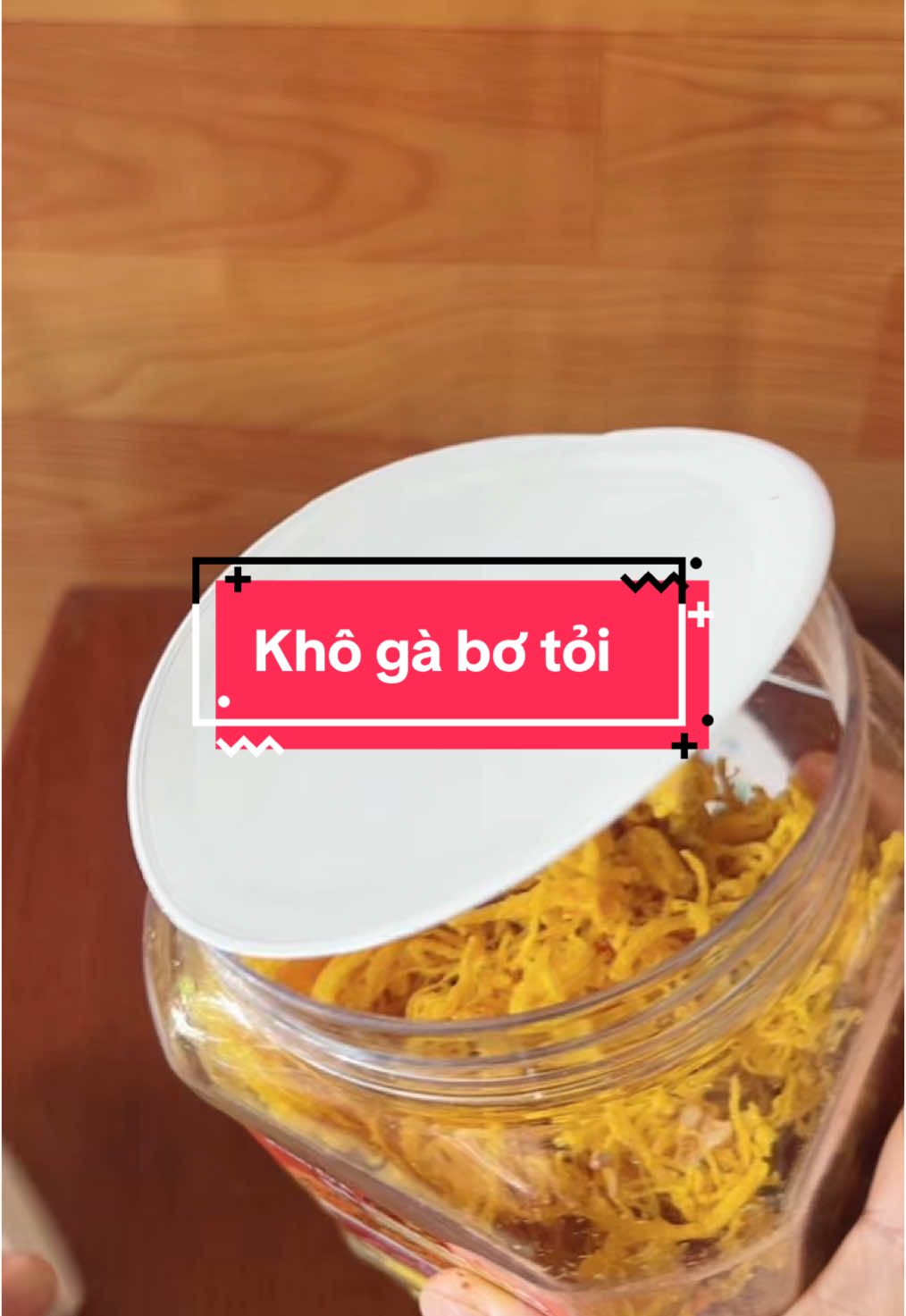 Khô gà bơ tỏi thơm ngon đậm vị hủ 500gr 70k hía sẽ thay đổi #khogabotoi #khoga #huyentrang #xuhuongtiktok 