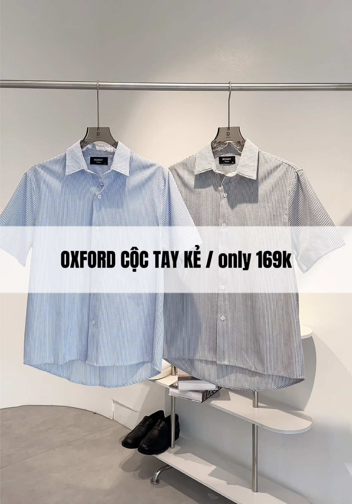Oxford cộc tay kẻ / only 169k. Với hai phối kẻ trẻ trung, năng động cho Hè này! #xuhuong #roway 