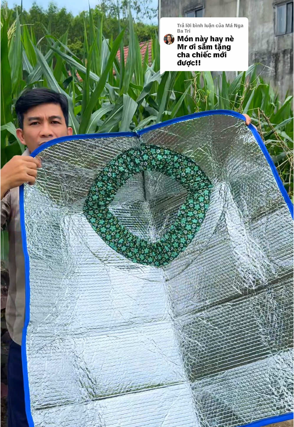 Trả lời @Má Nga Ba Tri chống nắng mưa mà thoáng mát #miengcachnhietchenang #miengcachnhiet #miengcachnhietchongnang #anh3huy1 #tienichcuocsong 