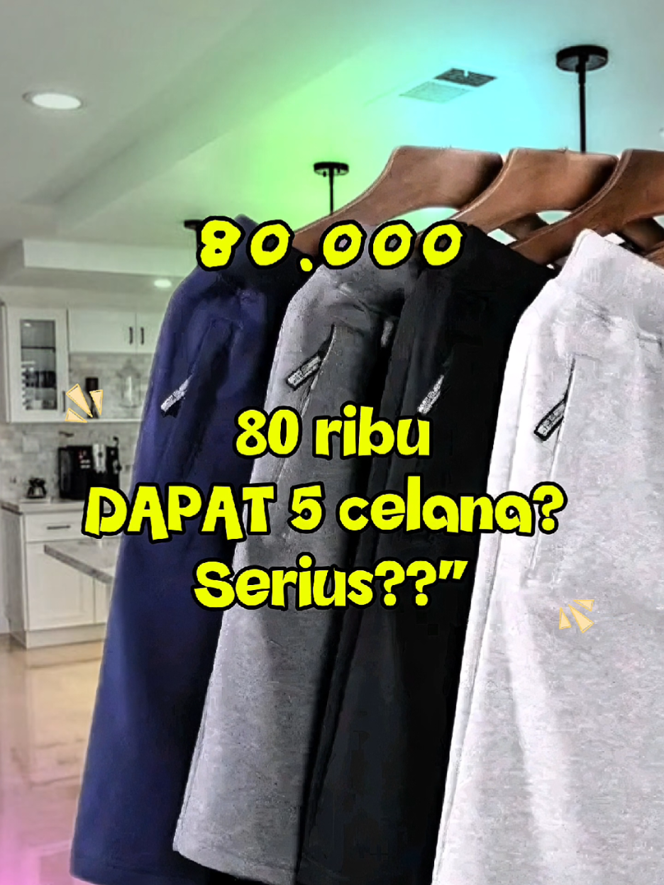 80 ribu dapat 5 pcs celana BebiTeri  #celanapendek #celanapria #celanamurah #JumatHemat 