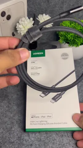 #CapCut Kabel data port USB-C to Lighting fast charging dari ugreen😍#ugreen #iphone #moots? #fyp 