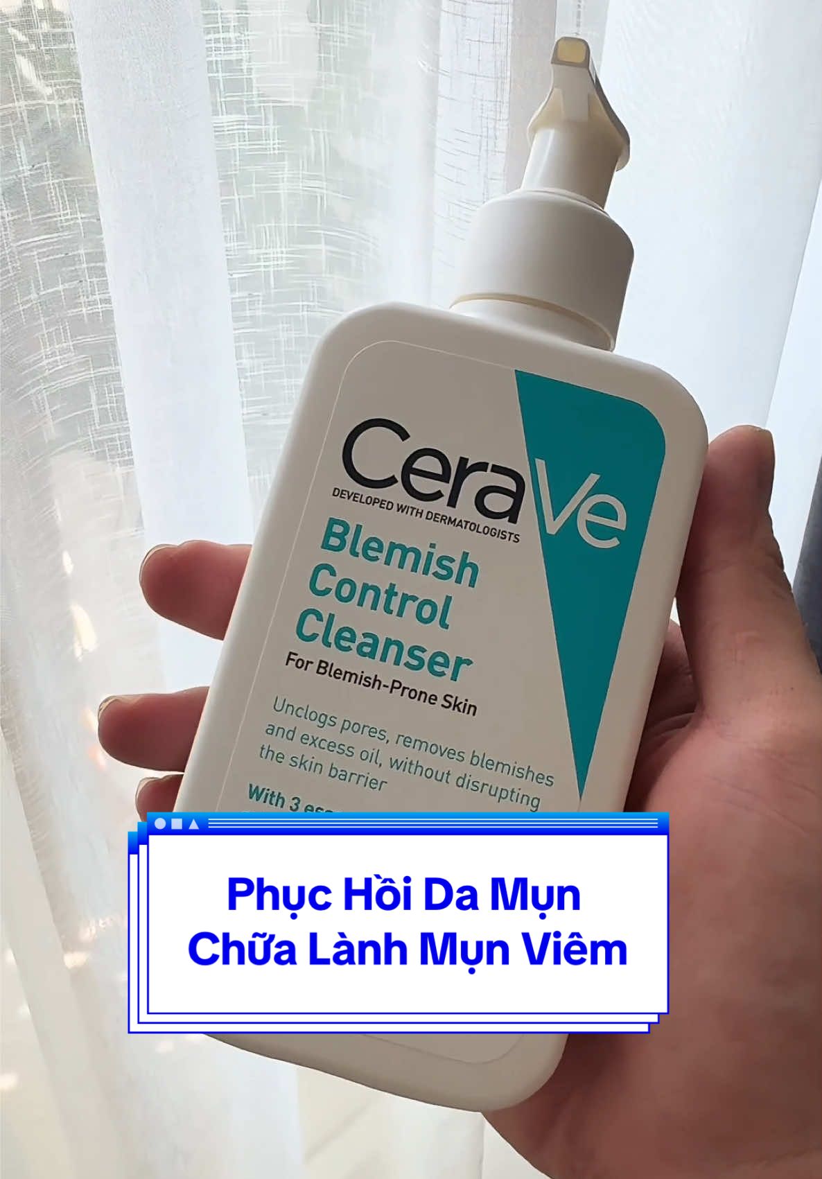 Mụn không có quyền khiến bạn buồn! Có Blemish Control giúp bạn xinh đẹp hơn mà không bào mòn da đây nè. #CeraVe #CeraVeVietNam #TacDongKep #KhepVongLapMun #CeraVeSuperBrandDay 