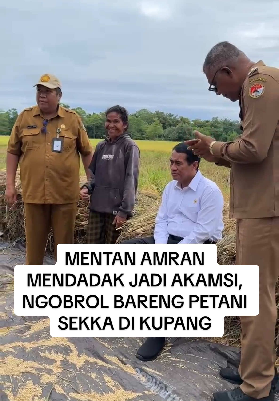 Akamsi banget ga tuh! #andiamransulaiman #mentanamran #petanikupang #kupangntt #menteripertanian 