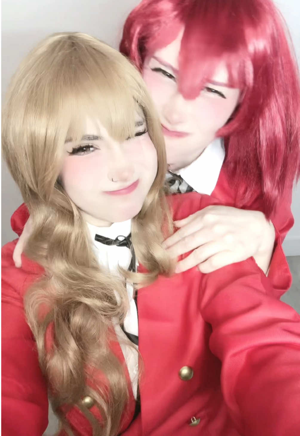 Taiga is ba k and with his minorin @🌸Sora🌸 #taiga #taigacosplay #minori #minoricosplay #toradora #toradoracosplay #cosplay 