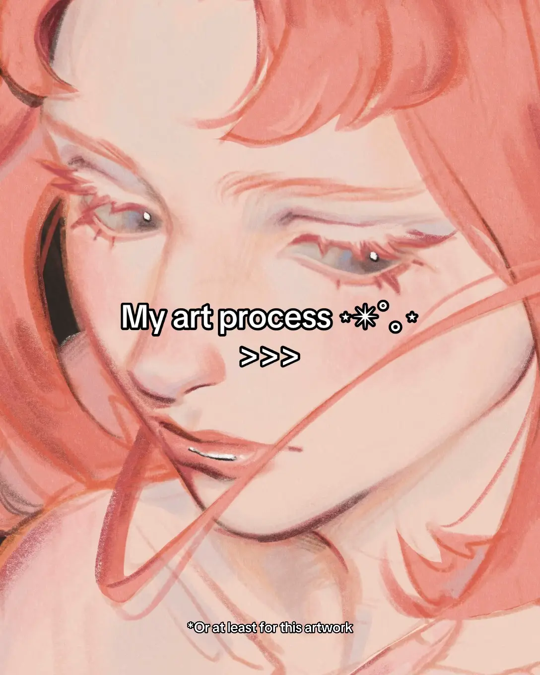 This is mostly how my process works :) But it can vary from artwork to artwork, because I like to experiment and try new things 🤍 #artprocess #digitalart #stepbystep #procreate #rendering #illustration 