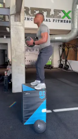 Full-Body Power Circuit! (Save & Share)  Box jumps with a 20lb med ball, slider push-ups, slider crawls, and push-up to knee tucks—full-body strength, core engagement, and endurance all in one. #Fitness #fullbodyworkout #hiit #coreworkout #strengthtraining #athletictraining #gymmotivation #workoutmotivation #calorieburn #conditioning #fitspo #grindmode #underarmour 