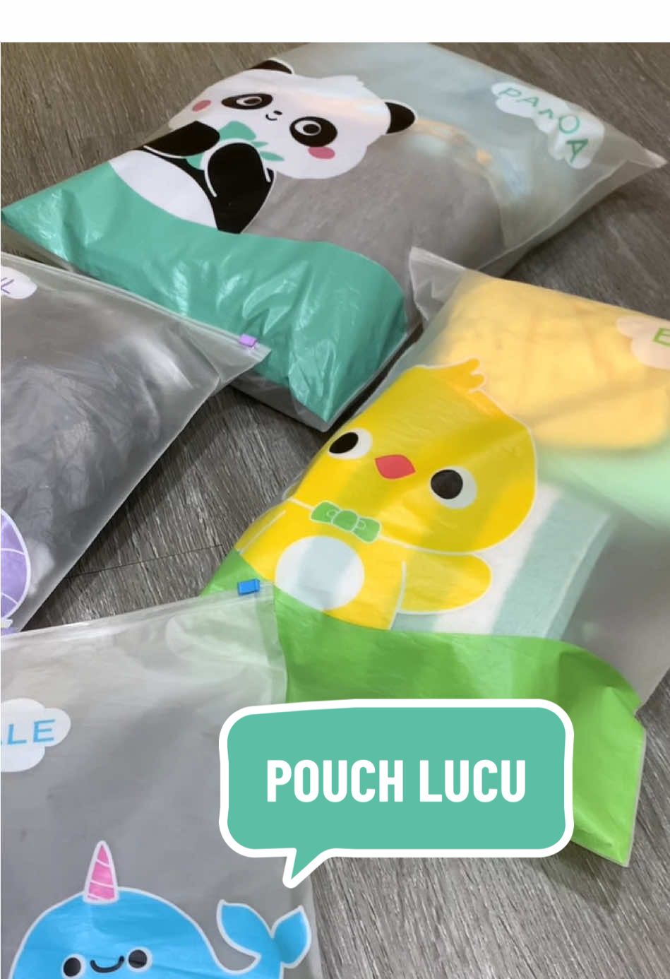 Pouch ziplock mini lucu motif animal, tas penyimpanan mini plastik anti air #mei #hariburuh #kdm #dedimulyadi #tiamonika 