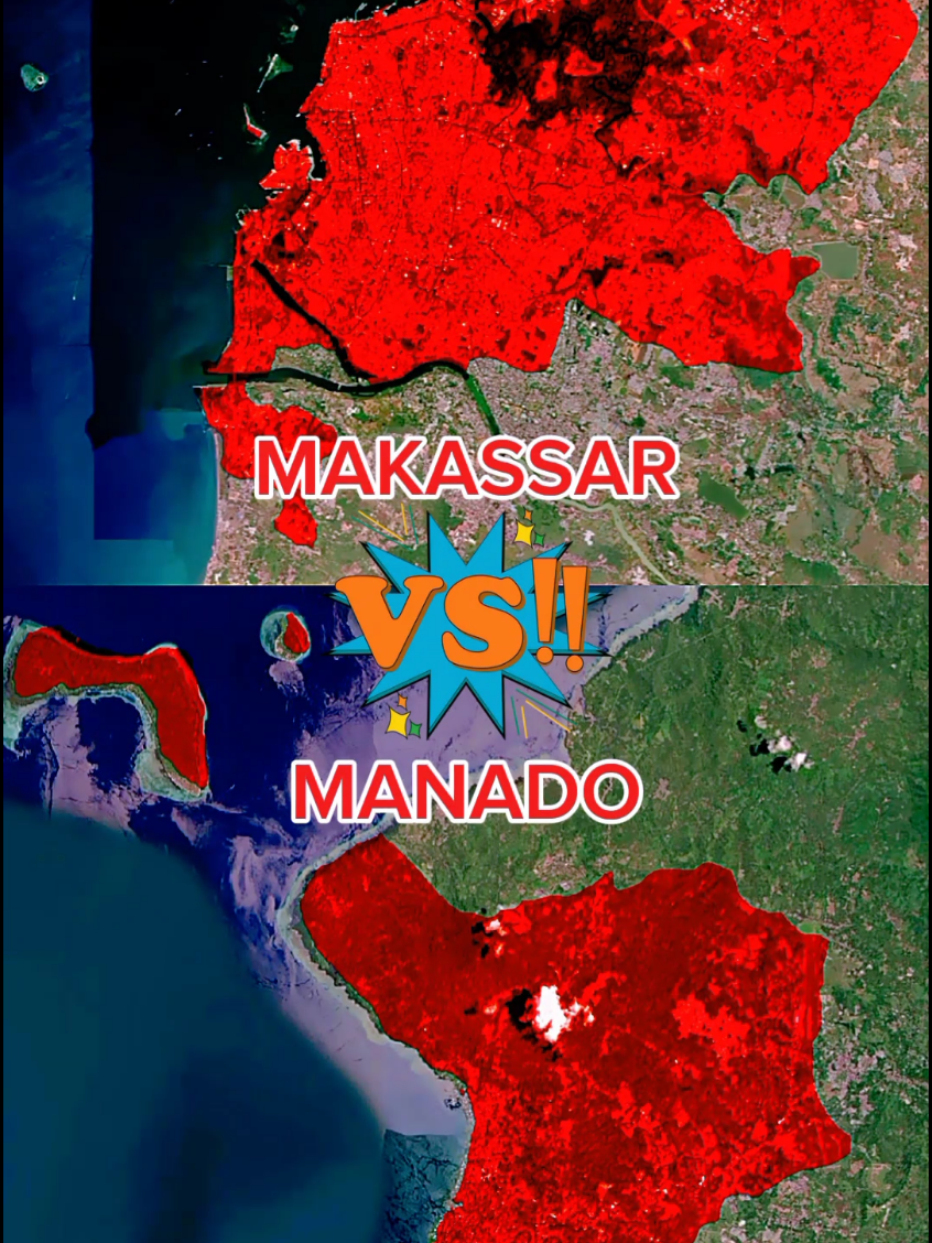 Makassar vs Manado: Kota Terkuat Termaju di Sulawesi? Makassar vs Manado! Dua kota besar di Sulawesi ini sering dibandingkan soal kekuatan ekonomi, budaya, hingga strategis wilayah. Makassar: Pusat perdagangan dan pelabuhan tersibuk di timur Indonesia. Manado: Gerbang pariwisata Sulawesi Utara dengan kekayaan budaya dan alamnya. Siapa yang lebih unggul?  #Sulawesi #Makassar #Manado #GeografiIndonesia #HELLOOPEDIA #shorts 