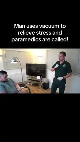 Man uses Henry Hoover to relieve some stress around the house ##paramedichumor##medichumour##paramedicsoftiktoks##paramediclife##paramedicstudentlife##paramedicstudent##digitalcomedy