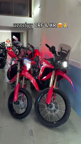 អេមអត់មេ CRF & XR 😍🙏#crf #crfrally #crfrally250 #xr #xr05ស្អាតកប់ #crf250 
