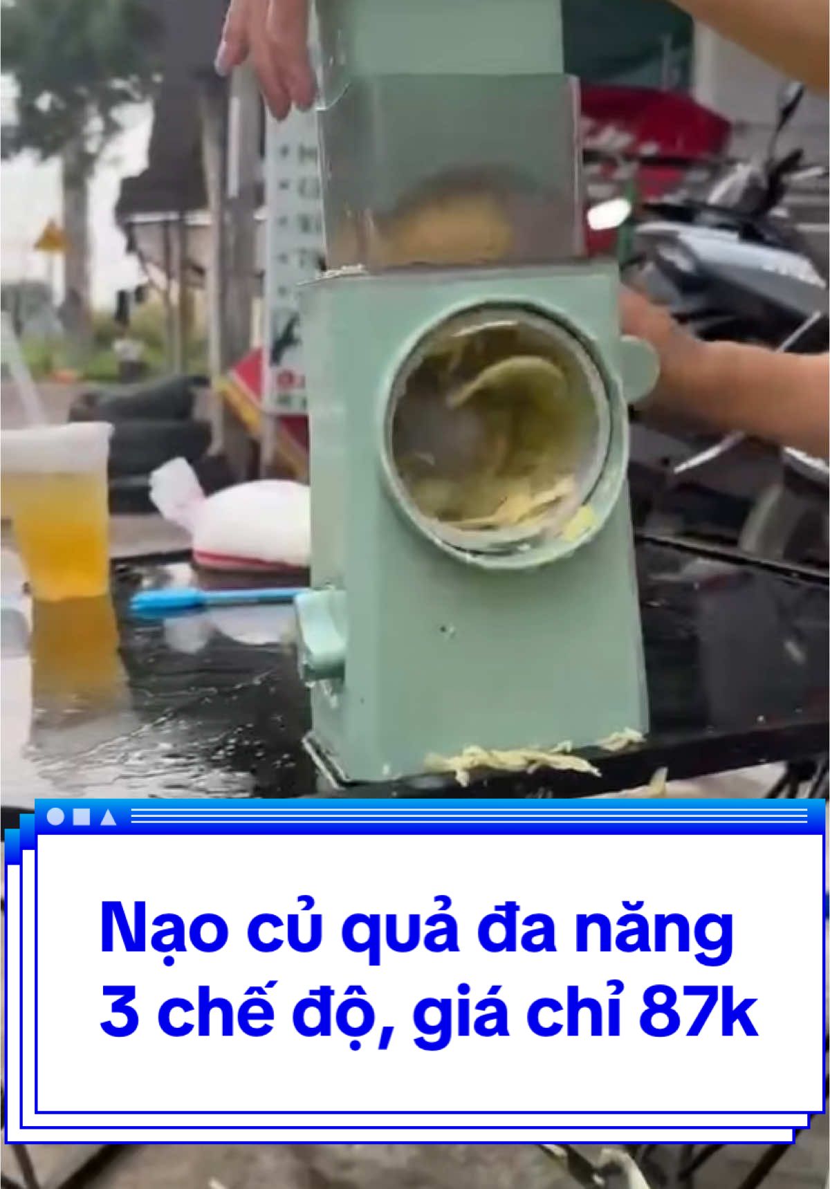 E mua về dùng rồi riview cho cả nhà, nạo ngọt, nhanh, tiện lợi lắm nha. Hồi e mua hơn trăm cành cơ, giờ 87k quá là rẻ. #naocuquadanang #raucu #naoraucuqua 