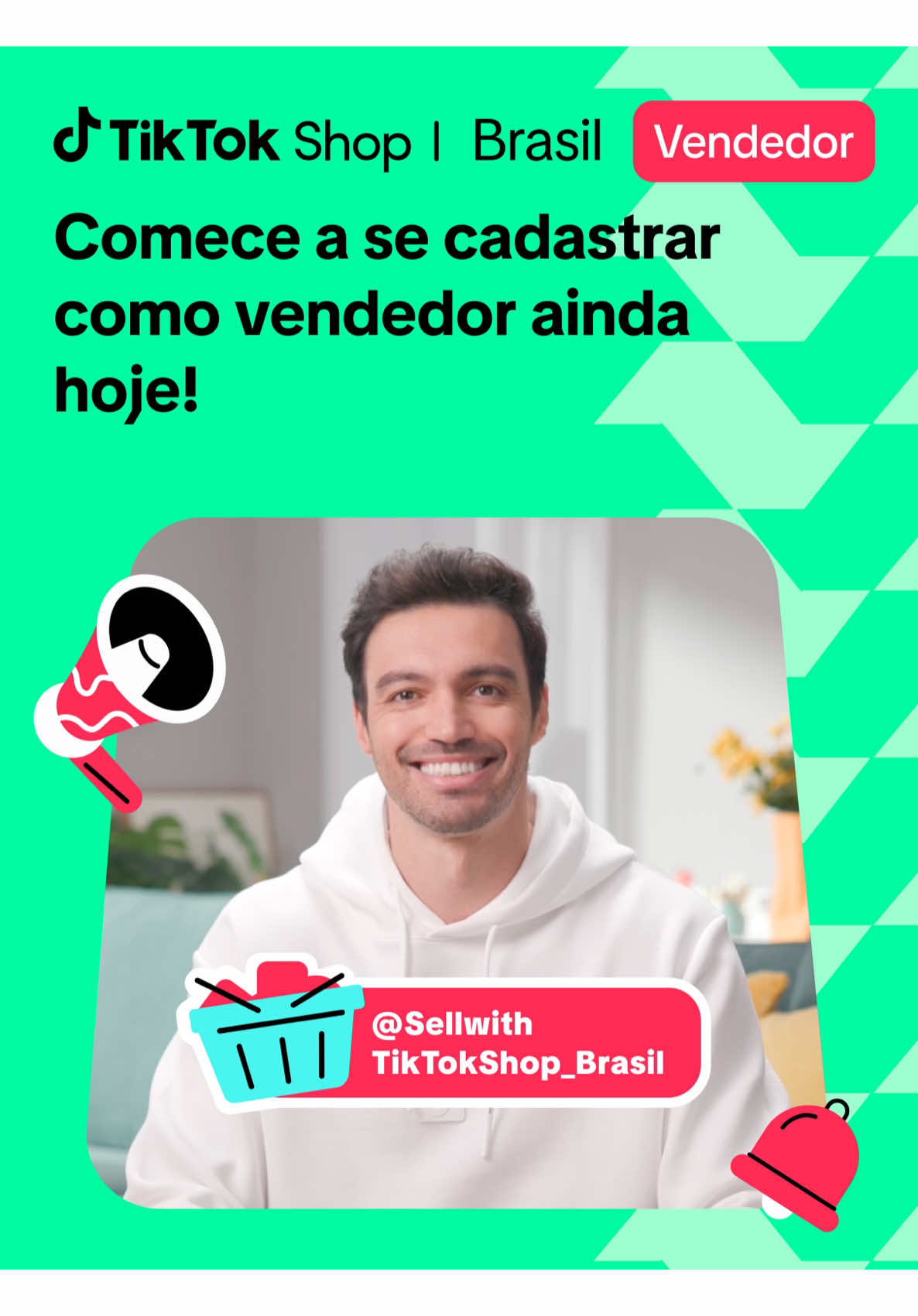 Comece a se cadastrar como vendedor ainda hoje! #TikTokShop #tiktokshopbrasil #tiktokshopbrasiloficial 