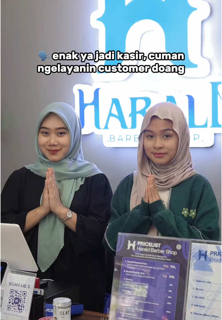 Enak ya jadi kasir🗿#haraldbarbershop #komedi #kasir #barbershopbandung #fyp 