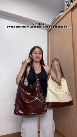 3 in 1 bag from mumu pwede sling bag pwede back pack at pwede shoulder bag 😍💯 #bag #shoulderbag #slingbag #backpack #3in1 #fyp #tiktokfinds #schoolbag #casualbag #workbag 