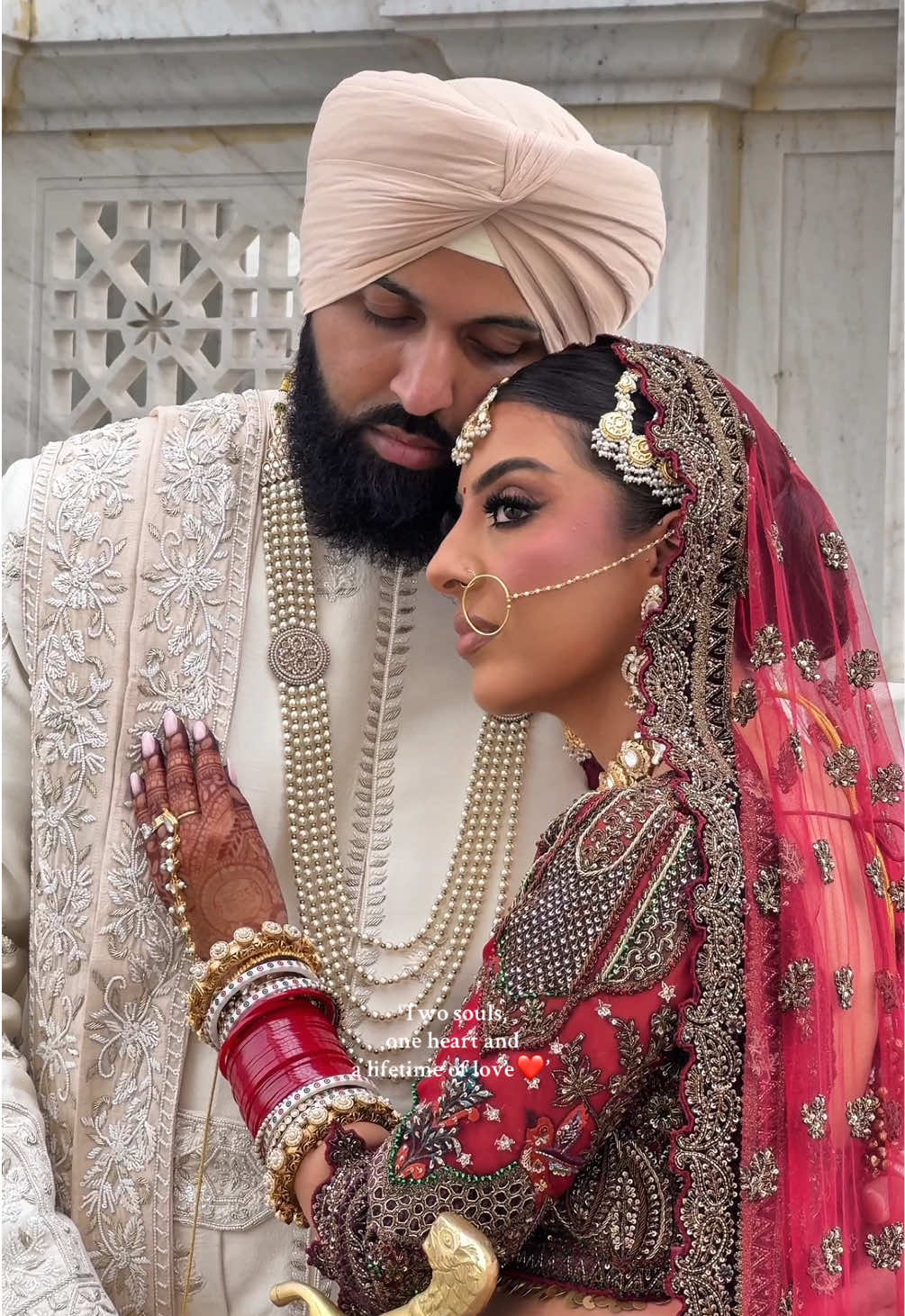 R & J ❤️🌹 There’s something so special about a wedding post shoot ✨  #punjabiwedding #kaleere #kaleeray #choora #outfitinspo #wedding #punjabibride #sikhbride #anandkaraj #sikhtiktok #lavaan #punjabitiktok #desi #desibride #mua #bridal #fyp #trending #viral #video #photo #photoshoot #birk #content #weddingcontent #weddingcontentcreator #married #couple #punjabicouple #ring #sikhtiktok #bridalmakeup #lehenga 