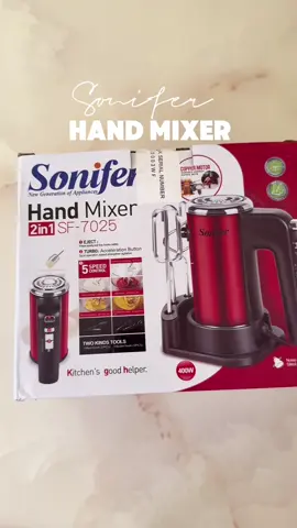 the perfect hand mixer for beginner bakers from @Sonifer Philippines 👩‍🍳🥖 #handmixer  #soniferhandmixer  #kitchenappliances  #bakingmadeeasy  #bakingtiktok  #fyp 