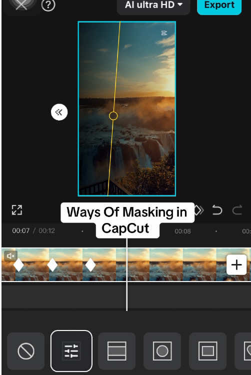 Masking in CapCut #capcuttutorial_ #maskingedit #cinematographytips #tutorial #capcuttutorial 