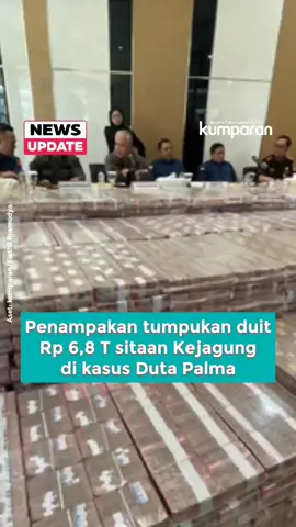 Kejaksaan Agung (Kejagung) RI telah menyita total uang sebesar Rp 6.862.000.804.089 atau Rp 6,8 triliun terkait dengan kasus dugaan korupsi dan tindak pidana pencucian uang (TPPU) Duta Palma Group. Kapuspenkum Kejagung RI, Harli Siregar, mengatakan bahwa selain pecahan rupiah, pihaknya juga telah menyita uang yang terdiri dari beragam pecahan mata uang asing. 