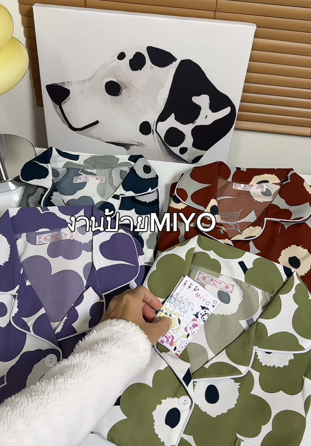 เติมของดอกมารีเมกโกะ สวยทุกสีเลยย🎀 #ชุดนอน #pajamas #ชุดนอนผ้าไหมอิตาลี #ชุดนอนลายดอกมารีเมกโกะ