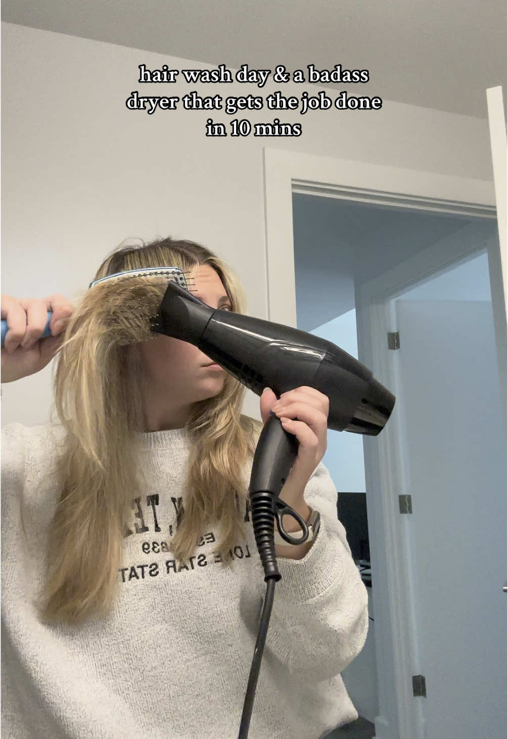 Nothing better #besthairdryer #hairwashday #babylisspro @babylissprousa 