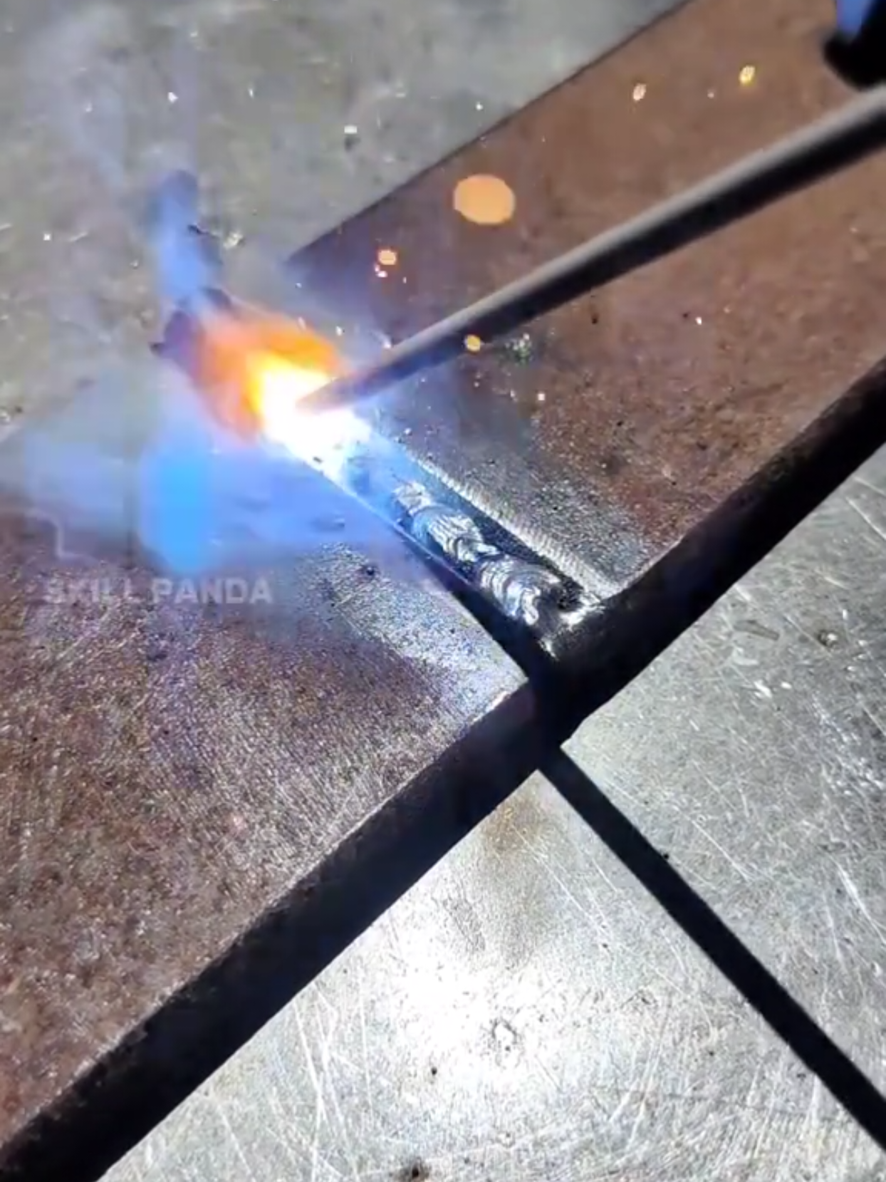 Maximizing arc welding on seven millimeter plate#welding #us #arcwelding #femalewelder #tipsandtrick 