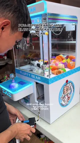 POV: SUPPLIER KA NG MINI CLAW MACHINE KAYA UNLI PLAY KA🤣#funtoys #vendomachine #candyvendomachine #clawmachines #passiveincome #fy #fyp #fyppppppppppppppppppppppp #businessidea #fypdong #fypシ゚ #vendingmachine #fypage #foryou 