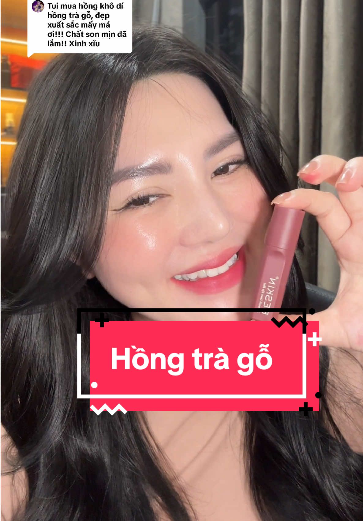Trả lời @Tintin hồng trà gỗ thực sự rất xinh luôn, màu hot nhất của son nhung hiện tại đây nha c.e #totuyettram #totuyettrambeskin #beskin #beskinvietnam #sonbeskin 