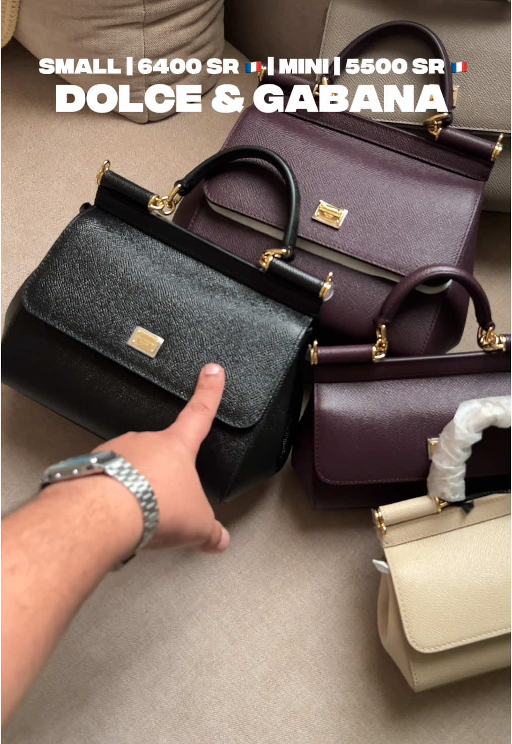 Replying to @Thana  وش الحجم الأنسب لكم ؟ 👀      #دولتشي_اند_قابانا #dolcegabbana #بيرسونال_شوبر 